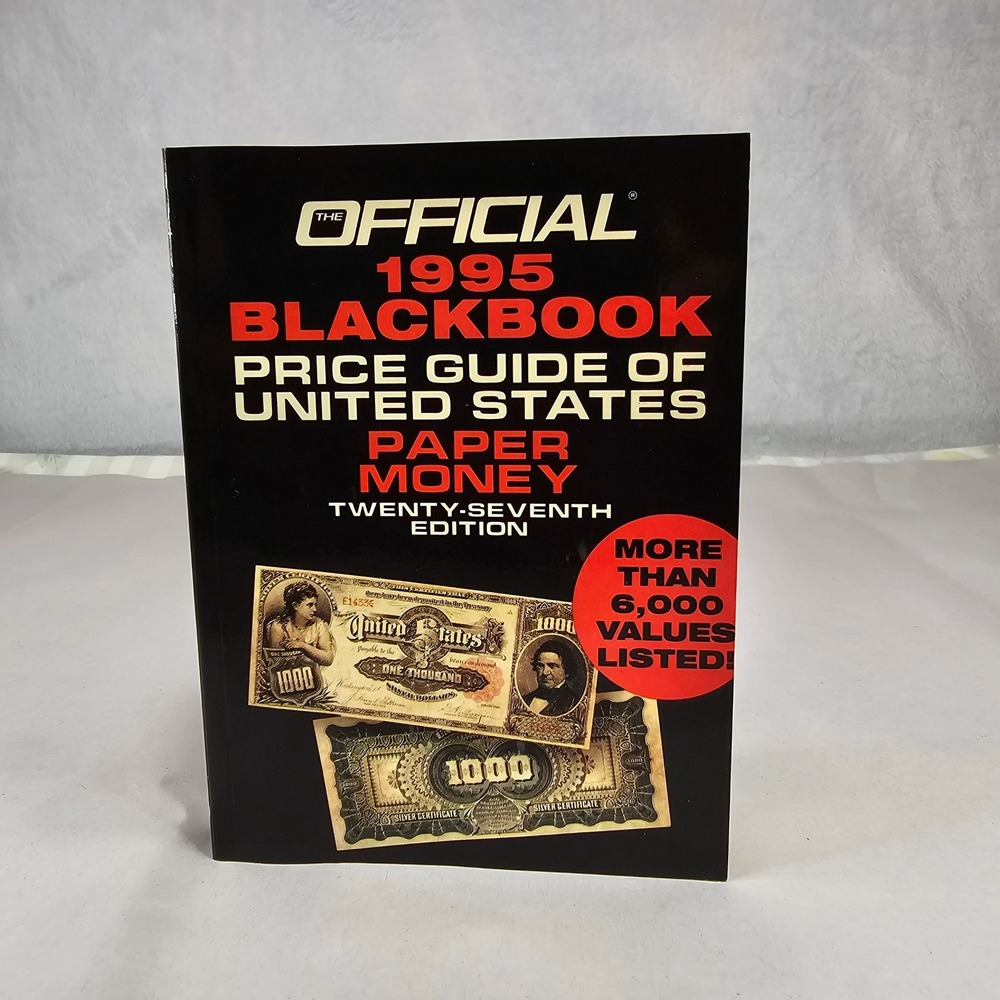 Official 1995 Blackbook‎ Price Guide US Paper Money 27th Edition Collectibles
